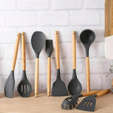 Silicone Cooking Utensils Set of 11pcs with Holder