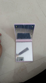 Small portable Folding Makeup Mirror with led Lights