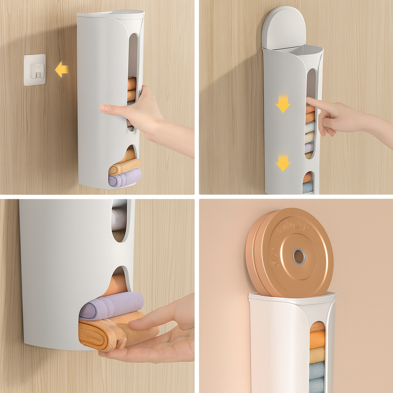 Multipurpose Wall-Mounted Cabinet Storage Organizer