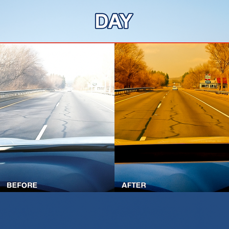 Goggle - Anti-Glare Dazzling Goggle Day & Night Vision Driving Mirror Sun Visors