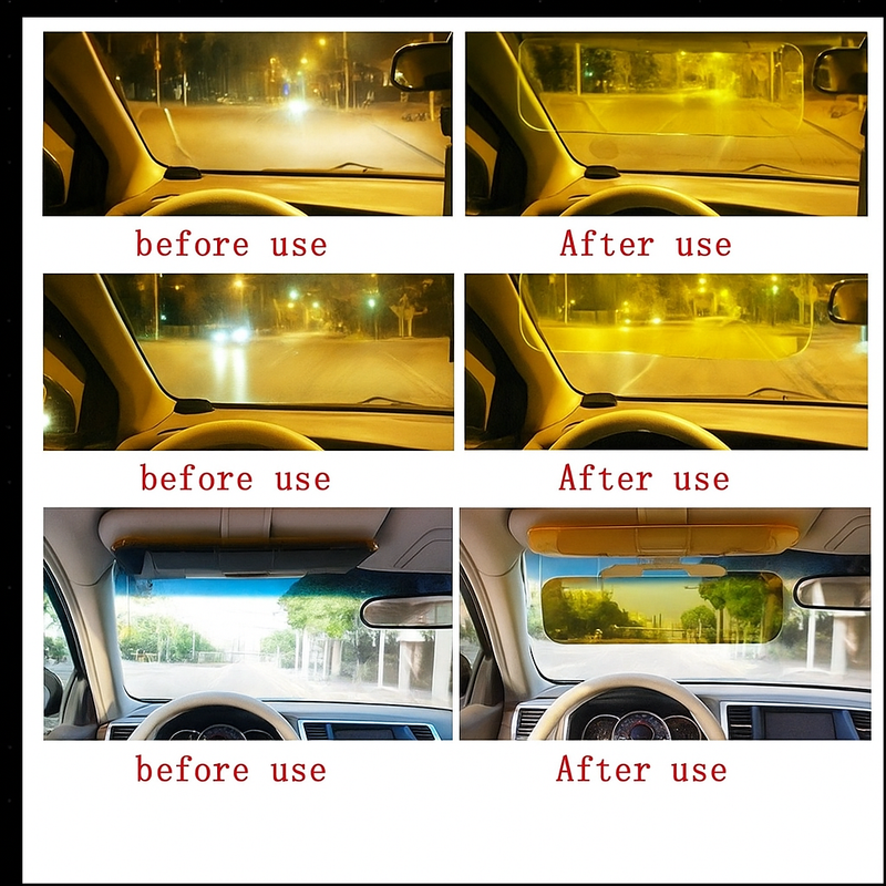 Goggle - Anti-Glare Dazzling Goggle Day & Night Vision Driving Mirror Sun Visors