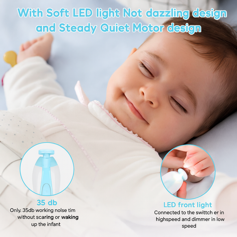 Electric Nail Trimmer Set For Baby