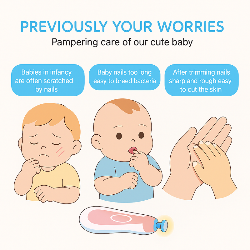 Electric Nail Trimmer Set For Baby