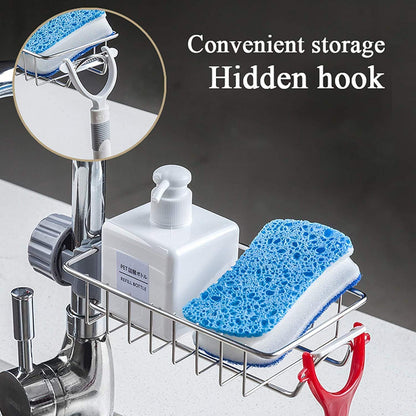 Storepheus SinkMate™ Over-Faucet Sponge Holder